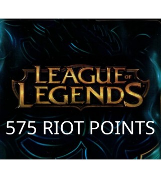 League of Legends 575 RP Prepaid Card Key GLOBAL
